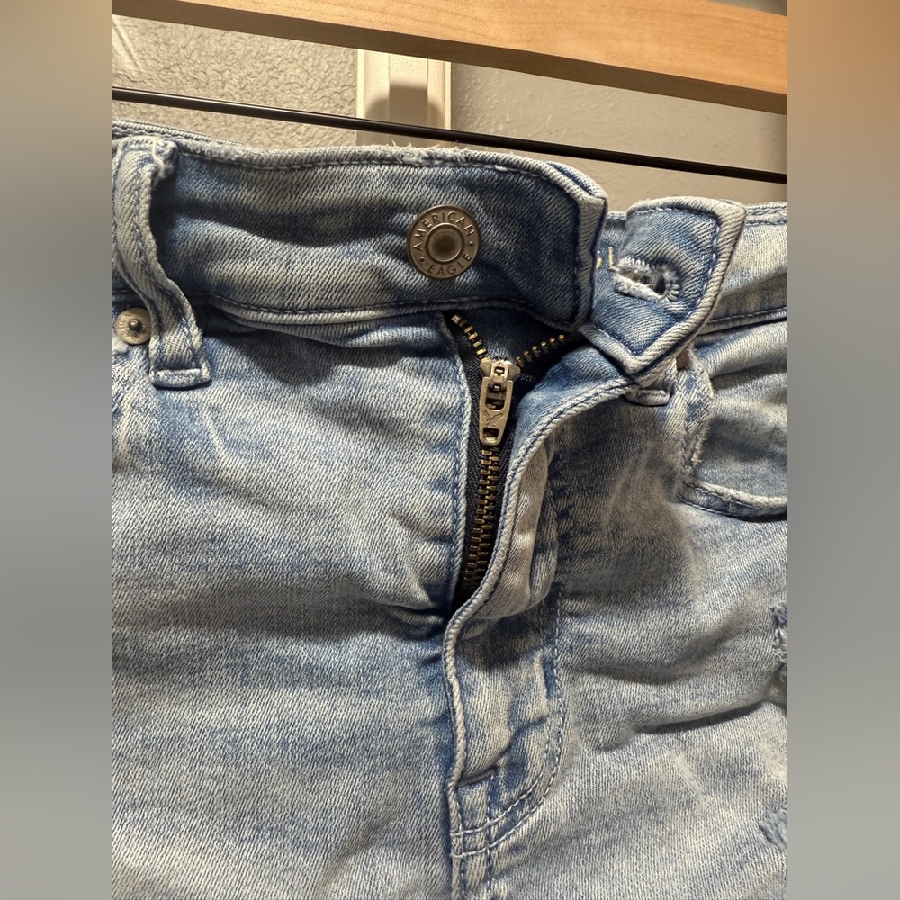 AE Ne(x)t Level High-Waisted Denim Short Short - Picture 7 of 15